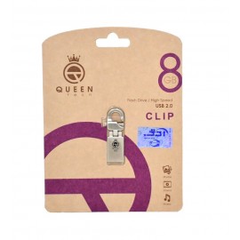 فلش QUEEN tech مدل 8GB CLIP