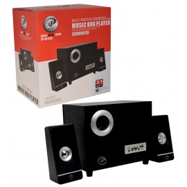 اسپیکر 3 تکه بلوتوث رم خور فلش خور  Xp مدل AC125C