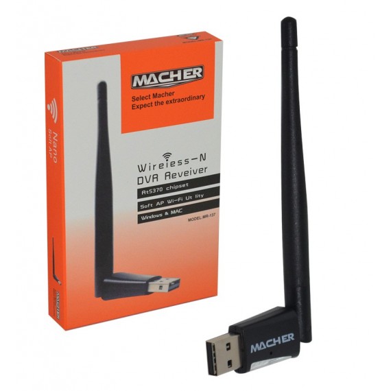 دانگل Wifi شبکه آنتن کوتاه MACHER مدل MR-137