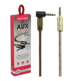 کابل 1 به 1 صدا (AUX) طول 1 متر 90 درجه تسکو (TSCO) مدل TC 94