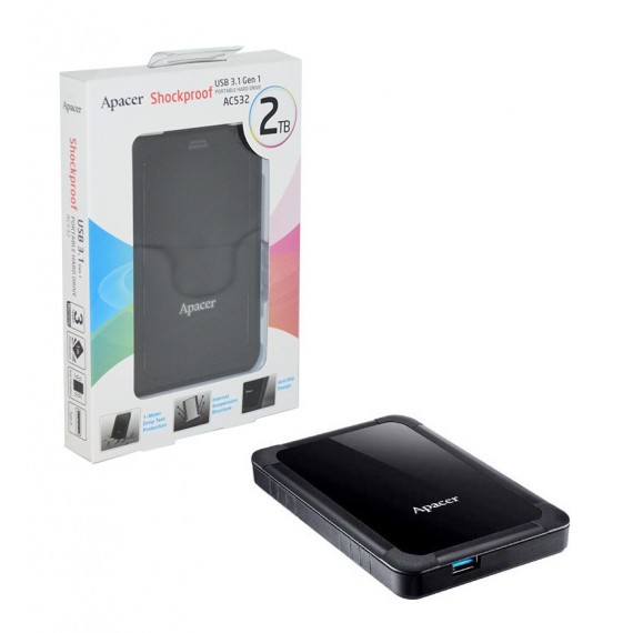 هارد اکسترنال Apacer مدل 2TB AC532 USB3.1