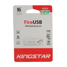فلش کینگ استار (KINGSTAR) مدل 16GB Fire USB KS222 نقره ای گارانتی متین