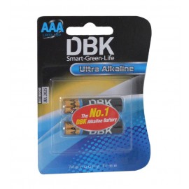 باتری نیم قلمی DBK مدل Ultra Alkaline (کارتی 2 تایی)