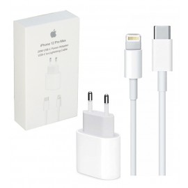 شارژر  آیفون Type C مدل iPhone 12 Pro Max + کابل تبدیل Type-C به Lightning