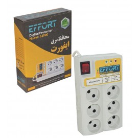 محافظ برق کامپیوتر و لوازم خانگی ایفورت (EFFORT) مدل 6 خانه 1.5 متری E6000