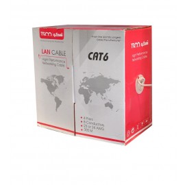 کابل شبکه CAT6 FTP طول 305 متر تسکو (TSCO) مدل 3020 (رنگ سفید)