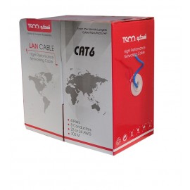کابل شبکه CAT6 FTP طول 305 متر تسکو (TSCO) مدل 2020 (رنگ آبی)