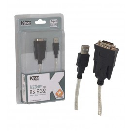 کابل تبدیل USB به 9 پین (پورت سریال) طول 1.5 متر Knet مدل RS-232