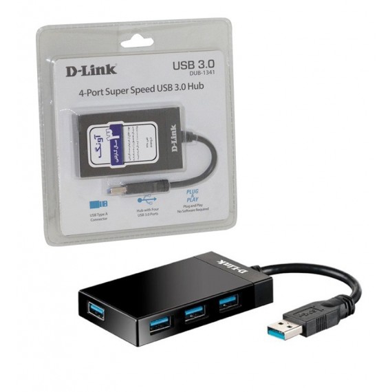 هاب 4 پورت USB3.0 برند D-Link مدل DUB-1341