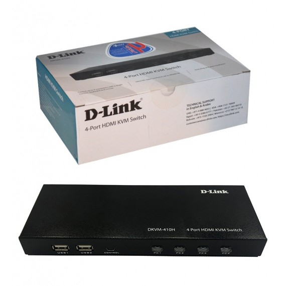 KVM سوئیچ HDMI چهار پورت D-Link مدل DKVM-410H