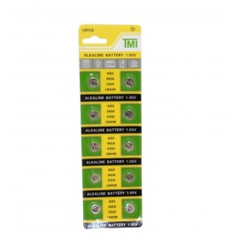 باتری سکه ای TMI مدل Alkaline LR41W AG3 (کارتی 10 تایی)