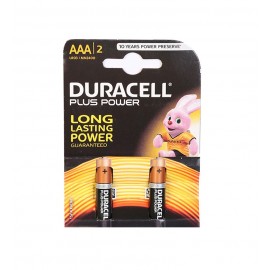 باتری نیم قلمی DURACELL مدل LR03 / MN2400 Plus Power (کارتی 2 تایی)