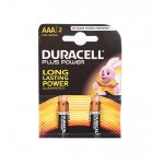 باتری نیم قلمی DURACELL مدل LR03 / MN2400 Plus Power (کارتی 2 تایی)