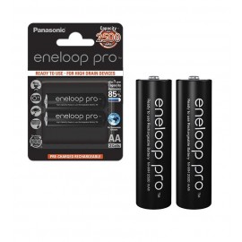 باتری قلمی شارژی Panasonic مدل eneloop pro 2500mAh (کارتی 2 تایی)