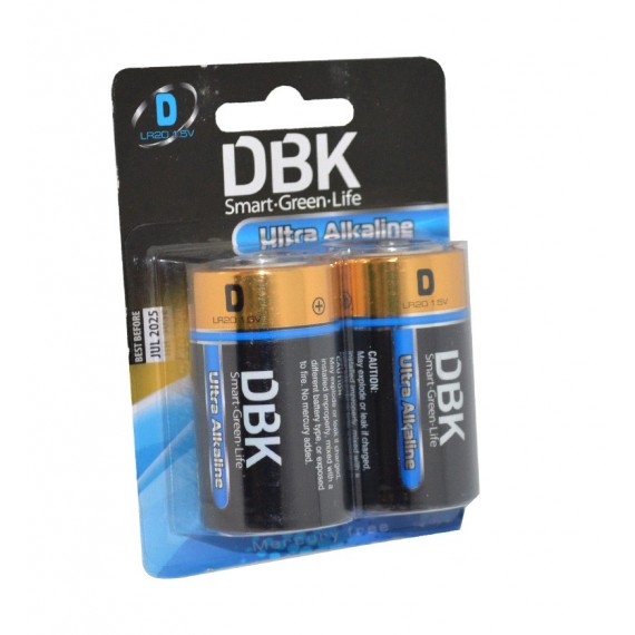 باتری سایز بزرگ DBK مدل D LR20 Ultra Alkaline (کارتی دوتایی)