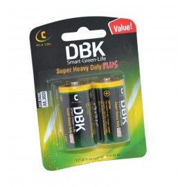 باتری سایز متوسط DBK مدل C R14 Super Heavy Duty Plus (کارتی دوتایی)
