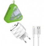 شارژر فست BAVIN + کابل آیفون Lightning مدل PC527Y
