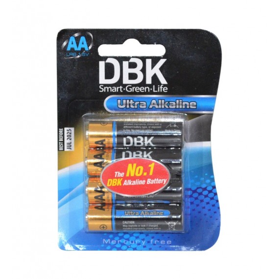 باتری قلمی DBK مدل Ultra Alkaline (کارتی 4 تایی)