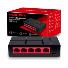 سوئیچ شبکه 5 پورت گیگابیتی مرکاسیس (MERCUSYS) مدل MS105G
