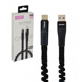 کابل Type-C فلت پارچه ای طول 1 متر کلومن (KOLUMAN) مدل KD-44