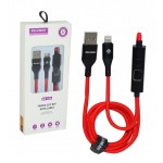 کابل آیفون Lightning کنفی طول 1 متر کلومن (KOLUMAN) مدل KD-L66 Timing CUT OFF