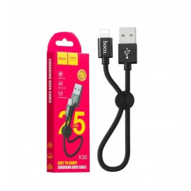 کابل آیفون (Lightning) پاوربانکی هوکو (hoco) طول 25 سانتی متر مدل X35