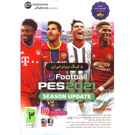 بازی کامپیوتری Pes 2021 SEASON UPDATE + لیگ برتر ایران نشر پرنیان