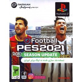 بازی پلی اسیشن دو Pes 2021 نسخه مادسازی شده + لیگ برتر ایران نشر پرنیان