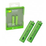 باتری نیم قلمی اورجینال شارژی GP سری Recyko+ 650mAh (2 تایی)
