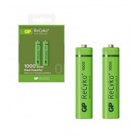 باتری نیم قلمی اورجینال شارژی GP سری Recyko+ 1000mAh (2 تایی)