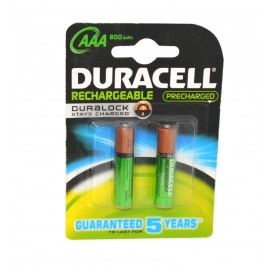 باتری اورجینال نیم قلمی شارژی دوراسل (Duracell) مدل 800 میلی آمپر (2 تایی)