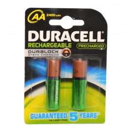 باتری اورجینال قلمی شارژی دوراسل (Duracell) مدل 2400 میلی آمپر (2 تایی)
