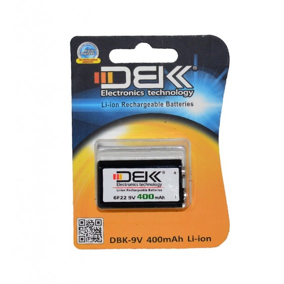 باتری کتابی شارژی D.B.K مدل 9V 400mAh