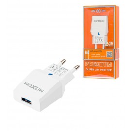 شارژر تک پورت + کابل آیفون (lightning) ماکسوم (MoXom) مدل KH-33