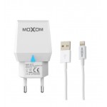 شارژر تک پورت + کابل آیفون Lightning ماکسوم (MoXom) مدل KH-33