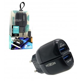 شارژر 2 پورت + کابل Type-C ماکسوم (MoXom) مدل MX-HC48