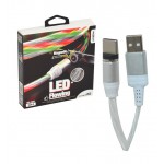 کابل شارژ Type-C مگنتی LED دار موکسوم (MoXoM) طول 1 متر مدل MX-CB67