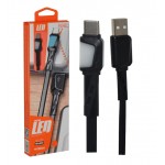 کابل Type-C فلت موکسوم (MoXom) طول 1 متر مدل MX-CB73 LED