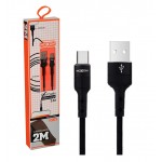 کابل Type-C کنفی موکسوم (MoXoM) طول 2 متر مدل CC-73