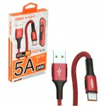 کابل Type-C کنفی موکسوم (MoXoM) طول 1 متر مدل CC-82