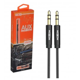 کابل 1 به 1 صدا (AUX) کنفی طول 1 متر موکسوم (MoXoM) مدل AUX-09