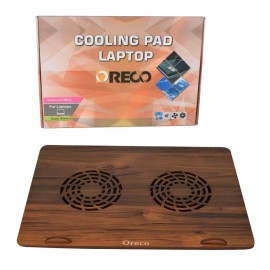فن لپ تاپ مدل 2 فن چوبی کلاسیک Oreco