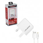 شارژر دو پورت + کابل آیفون Lightning ام پی بلبری (mpBLBERRI) مدل BLB-182