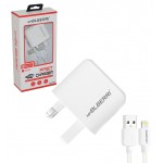فست شارژر دو پورت + کابل آیفون Lightning ام پی بلبری (mpBLBERRI) مدل BLB-148