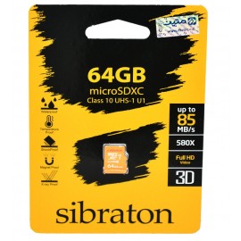 رم موبایل Sibraton مدل 64GB MicroSDHC U1 580X 85MB/S