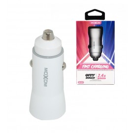 شارژر فندکی 2 پورت موکسوم (Moxom) مدل MX-VS09