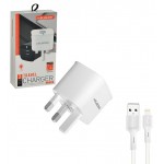 شارژر دو پورت + کابل آیفون Lightning ام پی بلبری (mpBLBERRI) مدل BLB-208