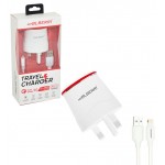 فست شارژر دو پورت + کابل آیفون Lightning ام پی بلبری (mpBLBERRI) مدل BLB-111