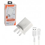 شارژر دو پورت + کابل اندروید ام پی بلبری (mpBLBERRI) مدل BLB-198
