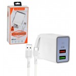 شارژر دو پورت + کابل Type-C ام پی بلبری (mpBLBERRI) مدل BLB-198